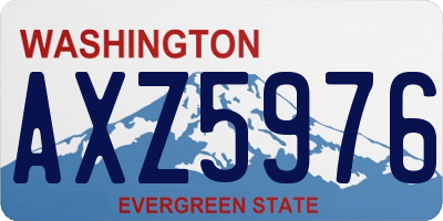 WA license plate AXZ5976