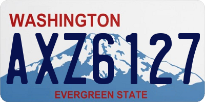 WA license plate AXZ6127