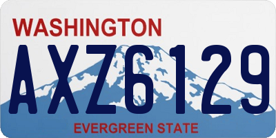 WA license plate AXZ6129
