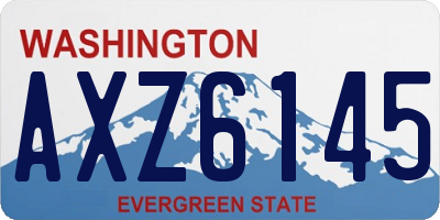 WA license plate AXZ6145