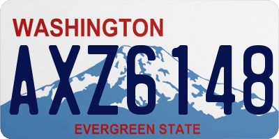 WA license plate AXZ6148