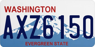 WA license plate AXZ6150