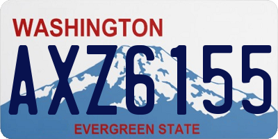 WA license plate AXZ6155