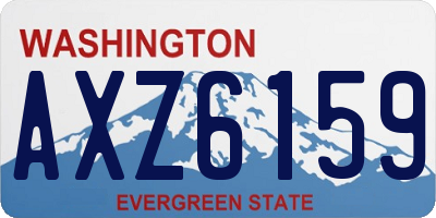 WA license plate AXZ6159
