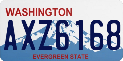 WA license plate AXZ6168