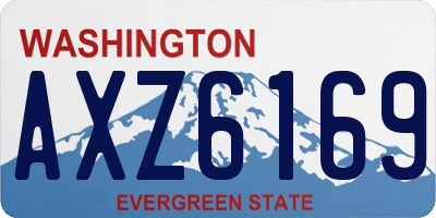 WA license plate AXZ6169