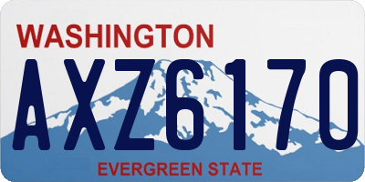 WA license plate AXZ6170