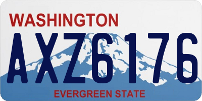 WA license plate AXZ6176
