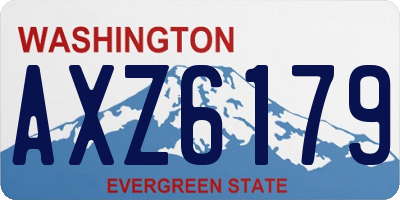 WA license plate AXZ6179