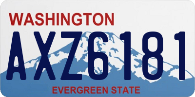 WA license plate AXZ6181