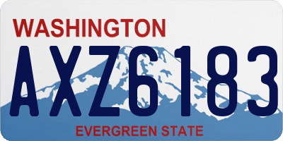 WA license plate AXZ6183
