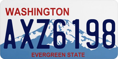 WA license plate AXZ6198