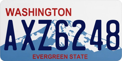 WA license plate AXZ6248