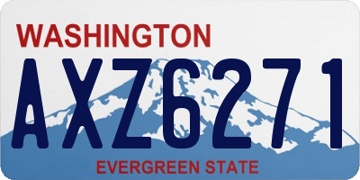 WA license plate AXZ6271