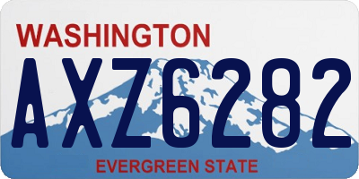 WA license plate AXZ6282
