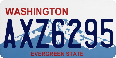 WA license plate AXZ6295