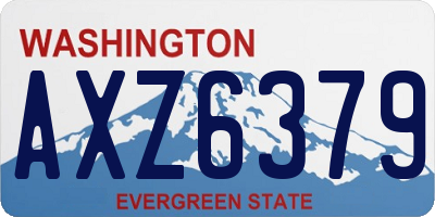WA license plate AXZ6379