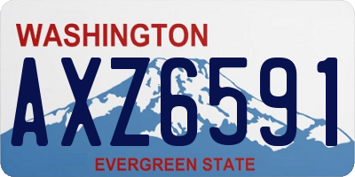 WA license plate AXZ6591