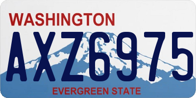 WA license plate AXZ6975