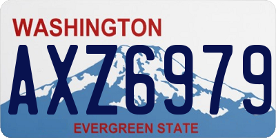 WA license plate AXZ6979