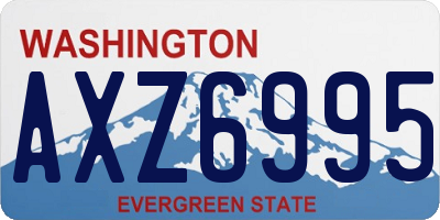 WA license plate AXZ6995