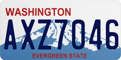 WA license plate AXZ7046