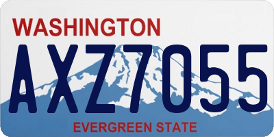 WA license plate AXZ7055