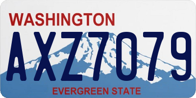 WA license plate AXZ7079