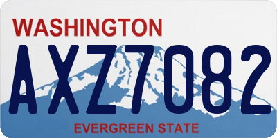 WA license plate AXZ7082