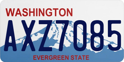 WA license plate AXZ7085