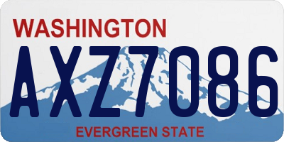 WA license plate AXZ7086