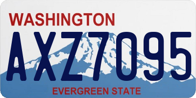 WA license plate AXZ7095