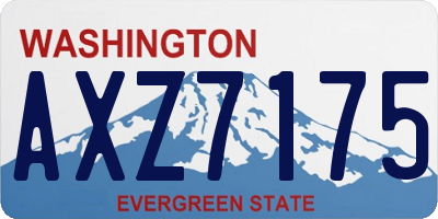 WA license plate AXZ7175