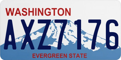 WA license plate AXZ7176