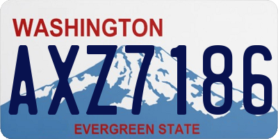 WA license plate AXZ7186