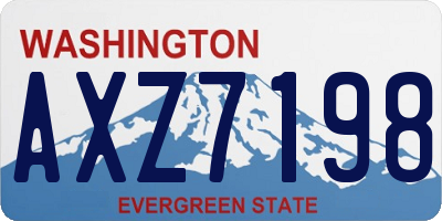WA license plate AXZ7198