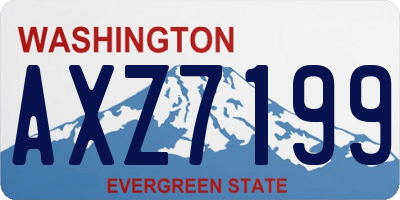 WA license plate AXZ7199