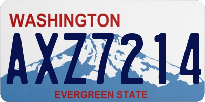 WA license plate AXZ7214