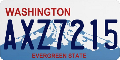 WA license plate AXZ7215