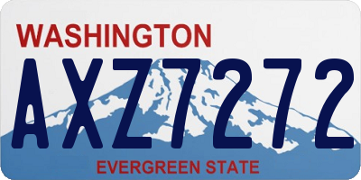 WA license plate AXZ7272