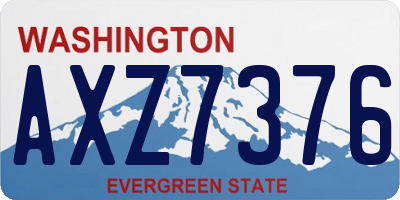 WA license plate AXZ7376