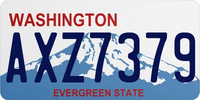 WA license plate AXZ7379