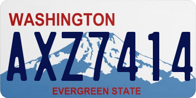 WA license plate AXZ7414