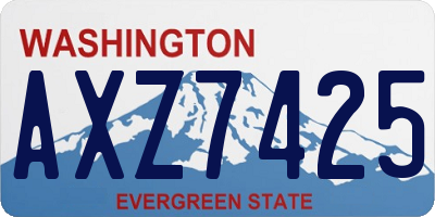 WA license plate AXZ7425