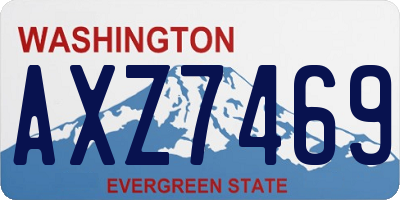 WA license plate AXZ7469