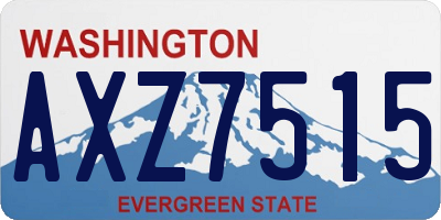 WA license plate AXZ7515