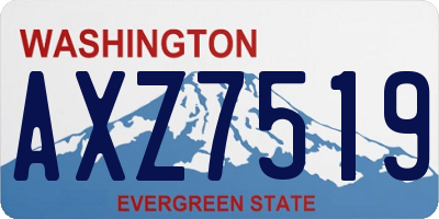WA license plate AXZ7519