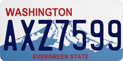WA license plate AXZ7599