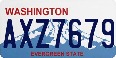 WA license plate AXZ7679