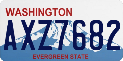 WA license plate AXZ7682